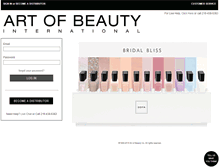 Tablet Screenshot of distributors.artofbeauty.com